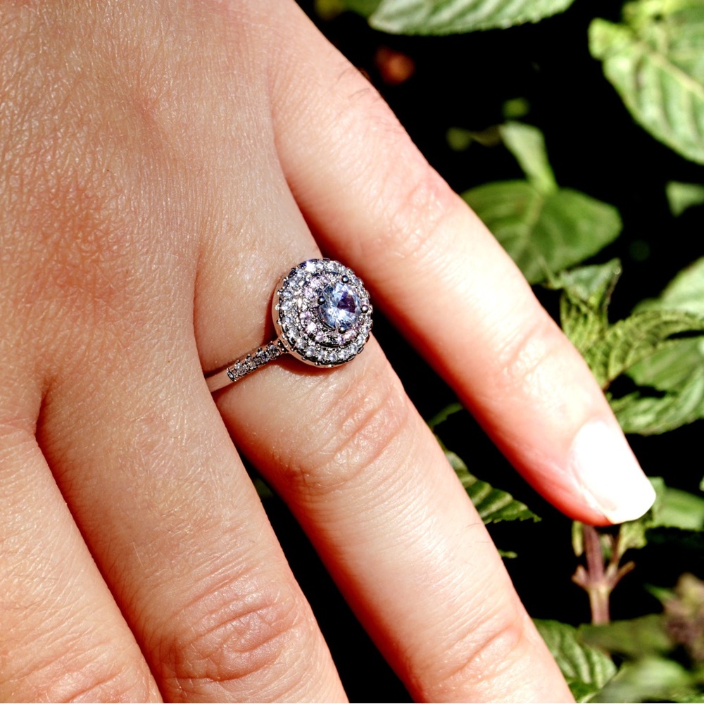 Handcrafted 2 Tone Engagement Ring